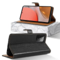 Miniatyrbild 3 av 4: Fodral - CADORABO - Samsung Galaxy A72 5G - Svart konstläder - Magnetisk stängning - Förvaringsfunktion SVART