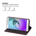 Miniatyrbild 3 av 4: Samsung Galaxy A7 2016 (6) Fodral i APPLE RÖD från Cadorabo (INVISIBLE MAGNETIC CLOSURE Design) Fodral med fullständigt skydd