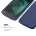 Miniatyrbild 2 av 4: Fodral Motorola MOTO G4 / MOTO G4 PLUS FROST MÖRKBLÅT Cadorabo TPU Silikon Skyddsfodral Cover Ultra Slim Bumper