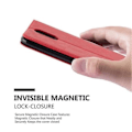 Miniatyrbild 4 av 4: LG K4 2017 fodral i APPLE RED från Cadorabo (INVISIBLE MAGNETIC CLOSURE Design) Helt skyddande fodral med flip flik