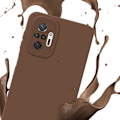 Miniatyrbild 3 av 4: Skyddande skal för Xiaomi RedMi NOTE 10 PRO i FLUID BRUN, fodral, etui, silikon TPU flexibelt skydd kastanj