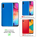 Miniatyrbild 2 av 4: Fodral - CADORABO - Samsung Galaxy A50/A50s/A30s - TPU silikon - Stötskydd - Smal design Frost mörkblå