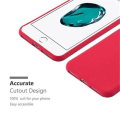Miniatyrbild 3 av 4: Apple iPhone 8 PLUS / 7 PLUS / 7S PLUS FROST RÖD Fodral Cadorabo FROST TPU Silikonskydd Fodral Skydd Ultra Slim Bumper