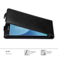 Miniatyrbild 1 av 2: Coque - CADORABO - Samsung Galaxy J7 2017 - Syntetiskt läder - Flip - Magnetisk stängning Svart