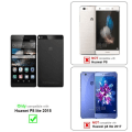 Miniatyrbild 2 av 4: Skydd för Huawei P8 LITE 2015 - CADORABO - Blomsterfodral - Syntetläder - Ställfunktion - Hel skydd Blommig grå