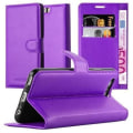 Miniatyrbild 1 av 4: Huawei P10 Fodral i VIOLET ORCHID by Cadorabo Helt skyddsfodral med Flip Flip och praktiskt horisontellt stativ i