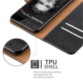 Miniatyrbild 4 av 4: Huawei P10-fodral i JET BLACK från Cadorabo (LYX-design) Fullt skyddsfodral med flipskydd och horisontellt stativ
