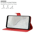 Miniatyrbild 2 av 4: Coque - CADORABO - Google Pixel 4 XL - Similicuir Röd - Ställfunktion - Magnetisk Stängning Röd