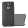 Miniatyrbild 1 av 4: LG G6-fodral i METALLIC GREY från Cadorabo (METALLIC MATTE Design) Ultratunt mjukt silikongel TPU-skydd med anti-chock –