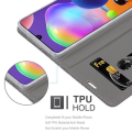 Miniatyrbild 4 av 4: Etui för Samsung Galaxy A31 - CADORABO - GRÅ SVART - Syntetisk läder - Magnetstängning - Ställning MÖRKGRÅ