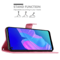 Miniatyrbild 4 av 4: Fodral till Huawei P40 LITE E Fodral i PINK FLORAL Fodral Skydd Blommig plånbok