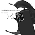 Miniatyrbild 3 av 4: Cadorabo Fodral för Samsung Galaxy NOTE 20 PLUS i LIQUID Svart skydd Skydd Flexibelt TPU silikonfodral Svart