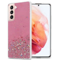 Miniatyrbild 1 av 4: Coque - CADORABO - Samsung Galaxy S21 5G - Rose - Paillettes - Skydd av silikon TPU Rosa