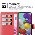 Miniatyrbild 3 av 4: Fodral - CADORABO - Samsung Galaxy A51 5G - Läderimitation - Röd - Stativfunktion Röd