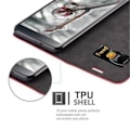 Miniatyrbild 2 av 4: ASUS ZenFone 3 Fodral i APPLE RED från Cadorabo (INVISIBLE MAGNETIC CLOSURE Design) Fullt skyddsskydd med flipskydd
