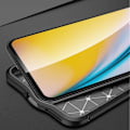 Miniatyrbild 3 av 4: Coque för OnePlus Nord 2 - CADORABO - Djupsvart - TPU-silikon - Lätt skydd - Design i konstläder Djup svart