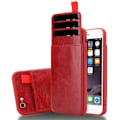 Miniatyrbild 1 av 4: Etui för Apple iPhone 6 / 6S - CADORABO - Röda körsbär - Syntetläder - Mjuk - Optimal skydd ROUGE MERISIER