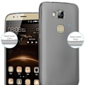 Miniatyrbild 4 av 4: Cadorabo Fodral fungerar med Huawei G7 PLUS - G8 - GX8 i METALLIC GREY - Stötsäker och reptålig TPU silikonskydd - Ultra