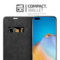 Miniatyrbild 3 av 4: Coque - CADORABO - Huawei P40 PRO - Syntetiskt läder - Magnetisk stängning - Ställfunktion Grön