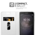 Miniatyrbild 4 av 4: Etui Cadorabo för Sony Xperia L2 - Klassisk Silver - Skyddsfodral med Magnetisk Stängning Stödfunktion Pengar