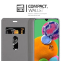 Miniatyrbild 3 av 4: Plånboksfodral - CADORABO - Samsung Galaxy A90 5G - Svart - Imiterat läder - Magnetisk stängning Svart