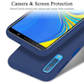 Miniatyrbild 4 av 4: Coque - CADORABO - Samsung Galaxy A750/A7 2018 - Silikon TPU - Skydd 360° - Halkfri Blå