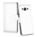 Miniatyrbild 3 av 4: Cadorabo Fodral Samsung Galaxy A7 2015 WHITE Fodral Fodral Fullt skydd Magnetisk Stöder Stand Card Slot
