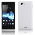 Miniatyrbild 1 av 2: Fodral - CADORABO - Sony Xperia L - TPU silikonskydd - Tunn och lätt design - Magnesiumvit färg MAGNESIUMVITT
