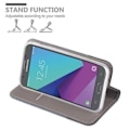 Miniatyrbild 4 av 4: Samsung Galaxy J5 2017 (7) US Version Fodral i MÖRKBLÅ SVART från Cadorabo (TYG-LÄDERDESIGN) Fodral med fullständigt skydd Mörkblå