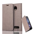 Miniatyrbild 1 av 4: Motorola MOTO Z2 Fodral i KAFFEBRUN från Cadorabo (INVISIBLE MAGNETIC CLOSURE Design) Helt skyddsfodral med flip flik