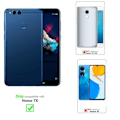 Miniatyrbild 2 av 4: Coque Honor 7X - CADORABO - Grå Blommönster - Syntetläder - Plånboksfodral - Skydd med Ställfunktion Blommig grå