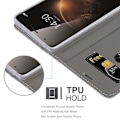 Miniatyrbild 2 av 4: Coque för Huawei ASCEND G7 PLUS / G8 / GX8 Fodral i GRÅ SVART Etui Case Cover Skydd med magnetisk stängning Grå