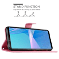 Miniatyrbild 3 av 4: Skydd för Sony Xperia 10 III - CADORABO - Blommigt fodral - Konstläder - Ställfunktion - Fullständigt skydd Rosa blommig