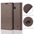 Miniatyrbild 2 av 4: Nokia Lumia 640 Fodral i KAFFEBRUNT från Cadorabo (design med INVISIBLE MAGNETIC CLOSURE) Helt skyddande fodral med flipflik