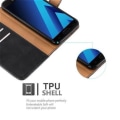 Miniatyrbild 4 av 4: Samsung Galaxy A3 2017 (7) Fodral i JET BLACK från Cadorabo (LYXIG Design) Helt skyddsfodral med Flip Flip och