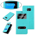 Miniatyrbild 4 av 4: Samsung Galaxy S7 EDGE Fodral i MINT TURQUOISE från Cadorabo (Design VIEW) Helt skyddsfodral med flipskydd, stativ