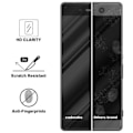 Miniatyrbild 3 av 4: Cadorabo härdat glas Sony Xperia XA ULTRA helfilm skärmskydd Glas skärmskydd CLEAR med SVART