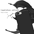 Miniatyrbild 2 av 4: Fodral för iPhone 7/7S/8 PLUS - CADORABO - Silikon TPU - Mjuk skydd - Tunn design - Färg svart Svart