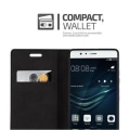 Miniatyrbild 3 av 4: Huawei P9 Fodral i KAFFEBRUN från Cadorabo (INVISIBLE MAGNETIC CLOSURE Design) Helt skyddsfodral med flip flik