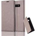 Miniatyrbild 1 av 4: Samsung Galaxy NOTE 8 Fodral i KAFFEBRUN från Cadorabo (INVISIBLE MAGNETIC CLOSURE Design) Helt skyddsfodral med