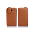 Miniatyrbild 3 av 3: Cadorabo Fodral Huawei ASCEND G525 / G520 DESIGN FLIP Style Fodral Fodral Fodral konstläder Struktur HAZEL BRUN