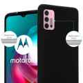 Miniatyrbild 3 av 4: Mobilfodral - CADORABO - MOTO G10 / G30 - Silikon TPU - Tunn skydd - Frost svart Frost Svart