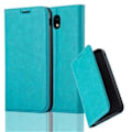 Miniatyrbild 1 av 4: Samsung Galaxy J7 2017 (7) Fodral i PETROL TURQUOISE från Cadorabo (INVISIBLE MAGNETIC CLOSURE Design) Skyddsfodral