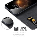 Miniatyrbild 2 av 4: Coque plånbok - CADORABO - Huawei G7 PLUS / G8 / GX8 - Syntetläder - Magnetstängning - Ställfunktion Svart