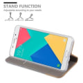 Miniatyrbild 4 av 4: Samsung Galaxy A9 2015 (5) Fodral i LJUSGRÅBRUNT från Cadorabo (TYG-LÄDERDESIGN) Helt skyddsfodral med flik