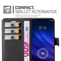 Miniatyrbild 3 av 4: Fodral - CADORABO - Xiaomi Mi 8 PRO - Konstläder - Stativfunktion - 3 kortfack Svart