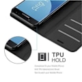 Miniatyrbild 4 av 4: Cadorabo Fodral Samsung Galaxy J3 2017 SVART Fodral Fodral Fullt skydd Magnetlås Stöder Stand Card Slot