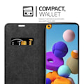 Miniatyrbild 4 av 4: Cadorabo-fodral för Samsung Galaxy A21s i KAFFEBRUNT Skyddsfodral magnetisk stängning
