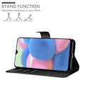 Miniatyrbild 3 av 4: Fodral för Samsung Galaxy A50 4G / A50s / A30s i JET BLACK Cadorabo Cover Skydd magnetisk stängning stödfunktion