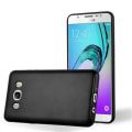 Miniatyrbild 1 av 4: Samsung Galaxy J7 2016 (6) Fodral i METALLIC BLACK från Cadorabo (METALLIC MATT Design) Ultratunt mjukt silikongel TPU-fodral